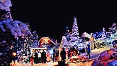 Vánoní vesnice Kladruby v elezných horách (Libice nad Doubravou). Jedná se o...
