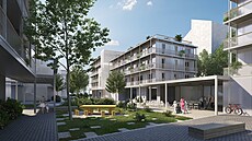 Nové družstevní byty, které Brno plánuje ve Francouzské ulici, zatím existují...