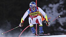 Marco Odermatt v obím slalomu v Alta Badii.