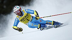 Luca De Aliprandini v obím slalomu v Alta Badii.