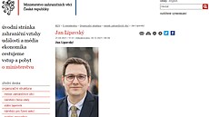 Aktualizovaná stránka ministerstva zahranií s novým éfem Janem Lipavským (20....
