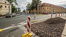 Stará podoba kiovatky Fortna v centru Hradce Králové, kde byly ve pikách...