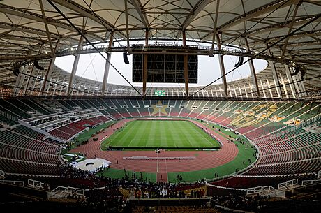 Olembe Stadium v kamerunskm Yaound, kde v nedli zan Africk pohr nrod.