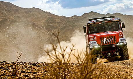 Ale Loprais v první etap Rallye Dakar.