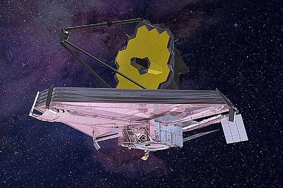 Vizualizace teleskopu JWST