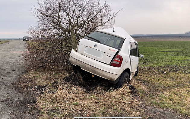 Na Nymbursku řidič naboural do stromu a zemřel. Spolujezdec je zraněný