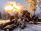 Cviení finské armády na dlosteleckém polygonu Rovajärvi