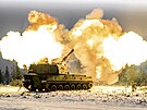 Samohybná houfnice ráe 155 mm K9 Thunder bhem cviení finských obranných sil 