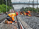 Rekonstrukce vlakov trat mezi Prahou a ernoicemi by mla skonit letos v...
