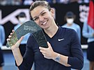 Simona Halepová, vítzka turnaje v Melbourne