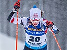 Jessica Jislová na trati stíhacího závodu v Oberhofu