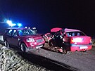 Tragick nehoda dvou aut se stala na silnici III. tdy u obce Kosiky na...