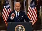 Americký prezident Joe Biden pi projevu k výroí útoku na Kapitol