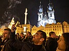 Oslavy pchodu novho roku 2022 v Praze na Staromstskm nmst. (1. ledna...
