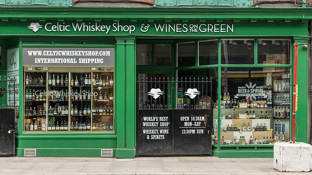 Obchod s alkoholem v irském Dublinu