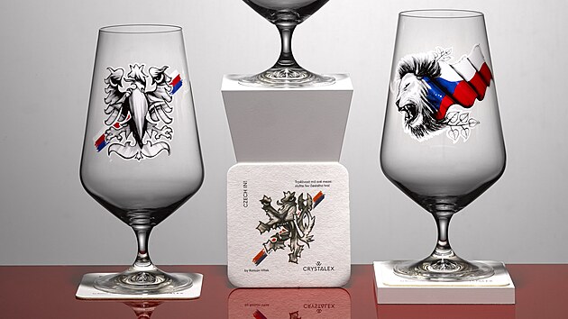 Novoborský Crystalex věnoval moderní kolekci pivních sklenic všem fanouškům.