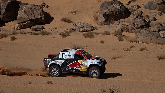 Nsir al-Attja v prvn etap Rallye Dakar.