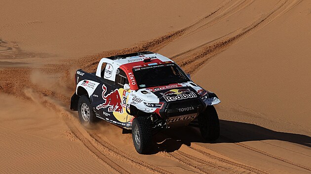 Násir al-Attíja v 5. etapě Rallye Dakar.