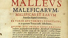 Spisek dvou nmeckých mnich Malleus Maleficarum hrál v honu na arodjnice...