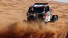 Rokas Baciuska během 7. etapy Rallye Dakar