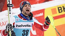 Johannes Strolz, překvapivý vítěz slalomu v Adelbodenu