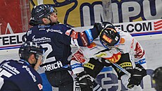Hokejová extraliga, 39. kolo, Vítkovice - Sparta. Petr Fridrich z Vítkovic  a...