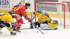 Utkání 39. kola hokejové extraligy: HC Olomouc - PSG Berani Zlín v Olomouci....