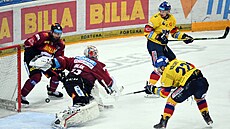 Utkání 40. kola hokejové extraligy: HC Sparta Praha - Motor eské Budjovice....