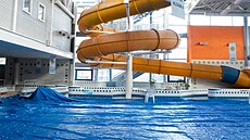 Na Nový rok se v Praze Letanech zavel aquapark Lagoon Letany. (3. ledna 2022)
