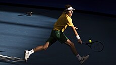 Max Purcell pi ATP Cupu v Sydney.