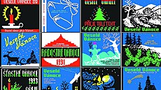 Historie teletextové grafiky. Takto se p�álo k Vánoc�m.