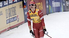 Natalja Něprjajevová jako vítězka Tour de Ski