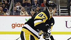 Sidney Crosby (87) z Pittsburgh Penguins v zápase se St. Louis Blues