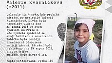 Pípad zmizelé Valerie Kvasnikové. Ta v roce 2017 beze stopy zmizela a dodnes...