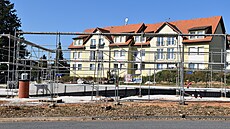 Výstavba bytového domu v Kaznjov na Plzesku.