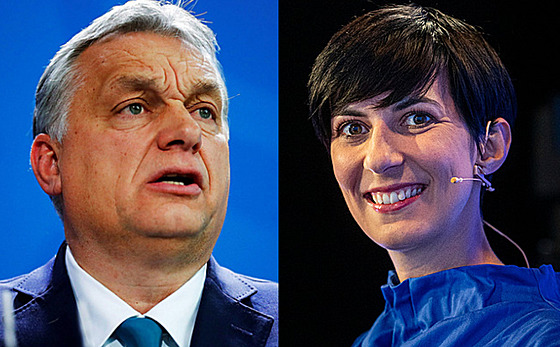 Zleva: Viktor Orbán, Markéta Pekarová Adamová