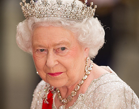 Britská královna Alžběta II. (Paříž, 6. června 2014)
