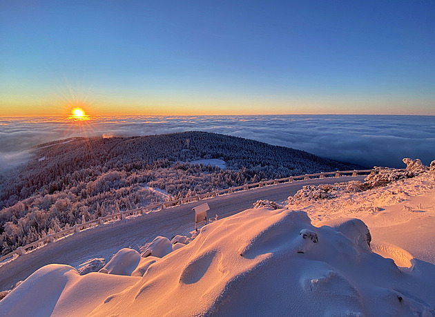 Víkend slibuje na horách sníh, nedělní ráno bude s minus 7 stupni nejchladnější