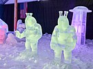 Festival Ledov sochy 2022, letos na tma vesmr a znamen zvrokruhu, zaal na...