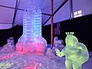 Festival Ledov sochy 2022, letos na tma vesmr a znamen zvrokruhu, zaal na...