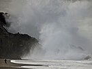 Tichomoské souostroví Tonga zasáhlo cunami zpsobené erupcí podmoského...