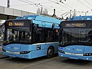 Dopravní podnik Ostrava má ve vozovém parku například trolejbusy Solaris.