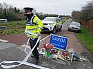 Irská policie uzavírá místo, kde byla Ashling Murphyová zavradna. (13. ledna...