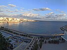 Pohled z hotelu, ve kterém bhem soustední na Malt bydlí olomoutí...