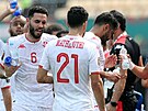 Tunití fotbalisté bhem zápasu mistrovství Afriky