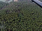 Ptrn po Diegovi v rozlehlm lese nedaleko Plzn pomoc dronu.