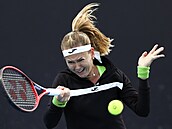 Marie Bouzková během prvního kola Australian Open.