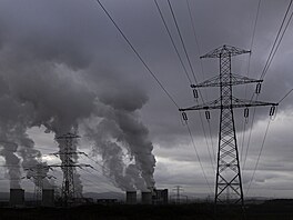 Elektrárna Turów v plném provozu (15. ledna 2022)