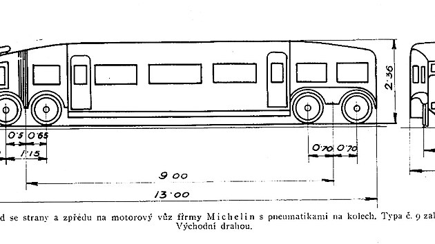 Železniční motorový vůz Michelin typ 9, typ 11