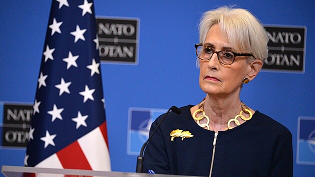 Nmstkyn americkho ministra zahrani Wendy Shermanov (12. ledna 2022)